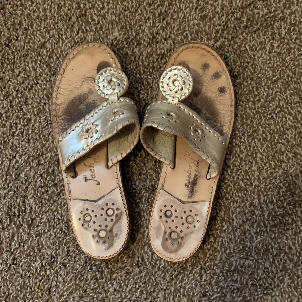 Jack Rogers Classic Sandals - Platinum